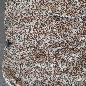 Foliage Printed Sheer Blouse 26/28